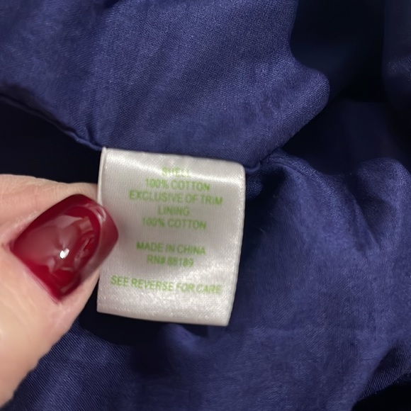 Lilly Pulitzer navy Regency bubble strapless dress with gold  accent. Size 00 - Picture 11 of 13